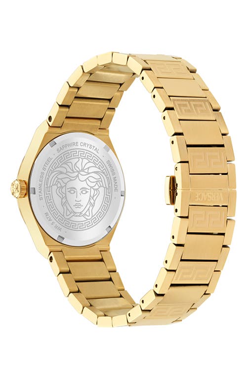 Versace V-auria Watch, 39mm In Ip Yellow Gold