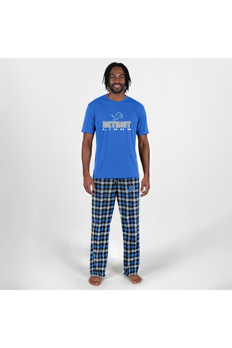 Men's Concepts Sport  Blue Detroit Lions Big & Tall Highland Sleep Set, Main, color, Blue