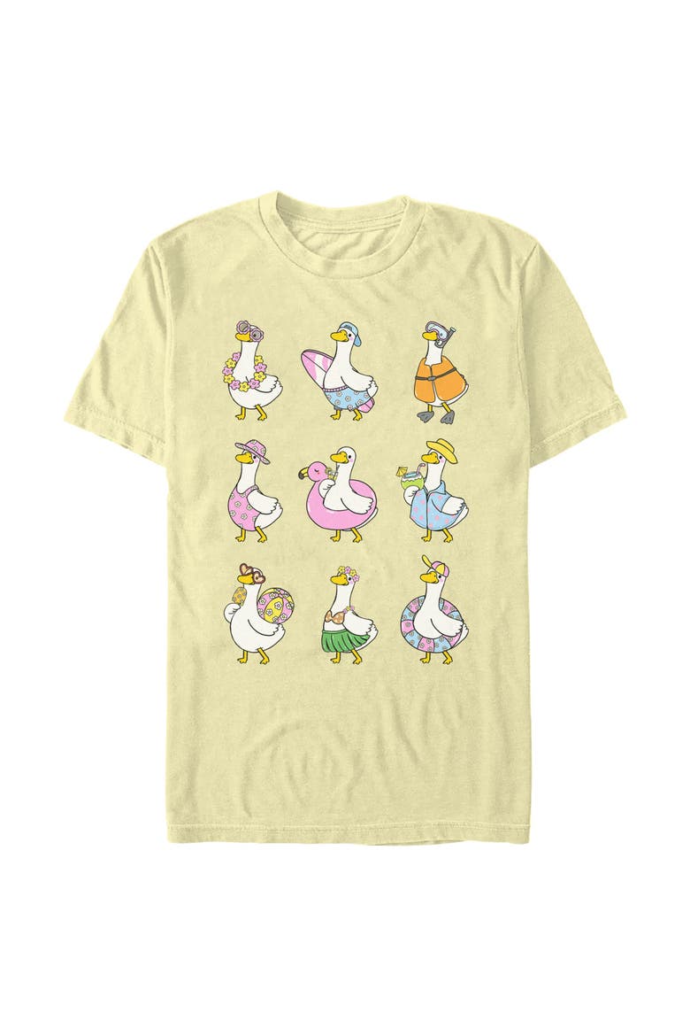 Men's Lost Gods Summer Porch Geese  Graphic T-Shirt, Main, color, Banana
