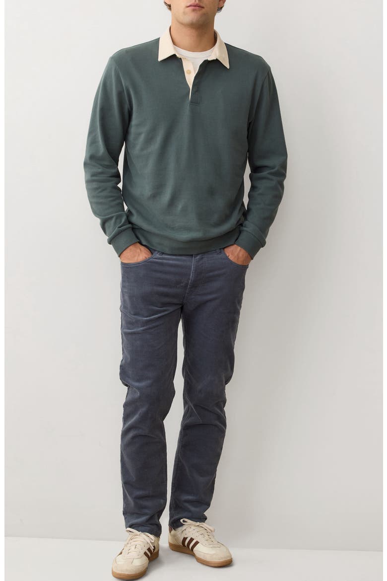Sueded Rugby Polo, Alternate, color, BALSAM GREEN