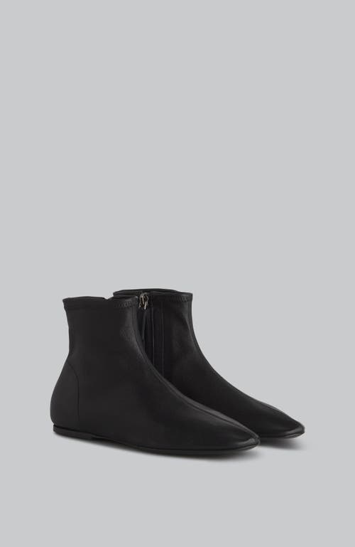 Co Round Toe Sock Bootie In Black