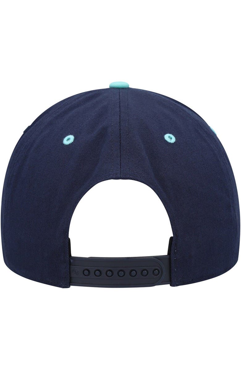 '47 Men's '47 Deep Sea Blue/Light Blue Seattle Kraken Super Hitch Adjustable Snapback Hat, Alternate, color, Navy