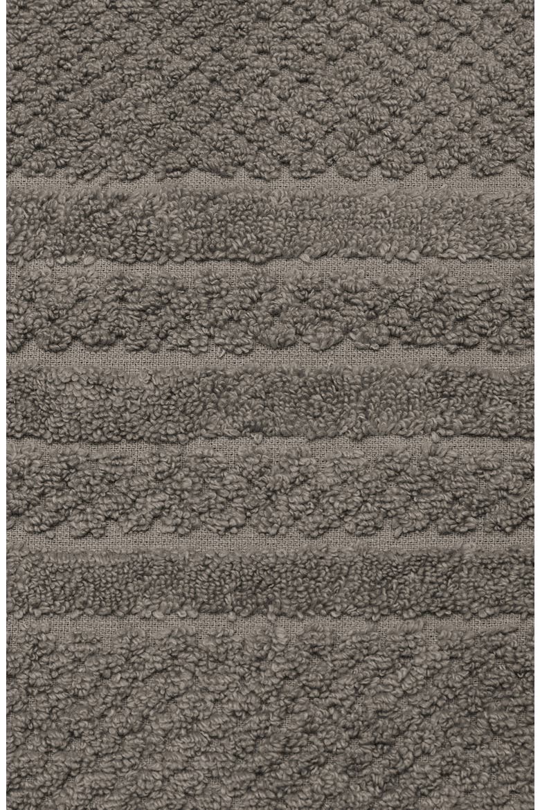 6-Pack Checker Texture Hand Towels, Alternate, color, DARK GREY