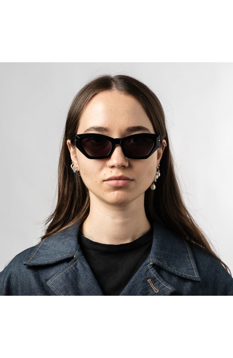Sad Eyewear Witchcraft Sunglasses, Alternate, color, Gloss Black