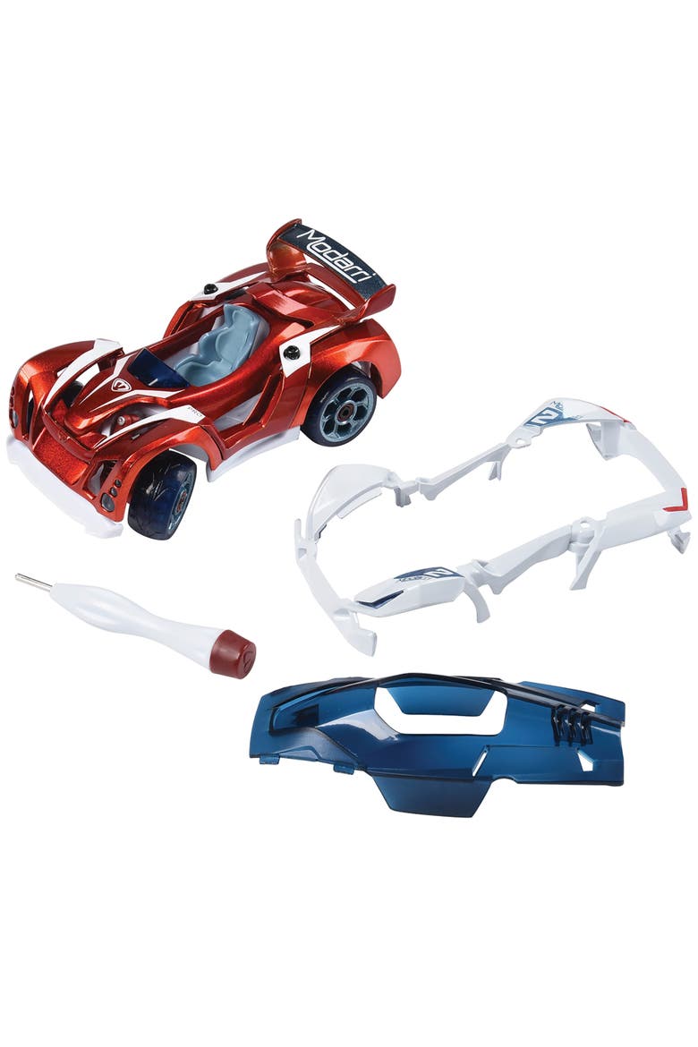 T1 Track Car Deluxe Single Design & Build Toy Car, Alternate, color, Multicolored