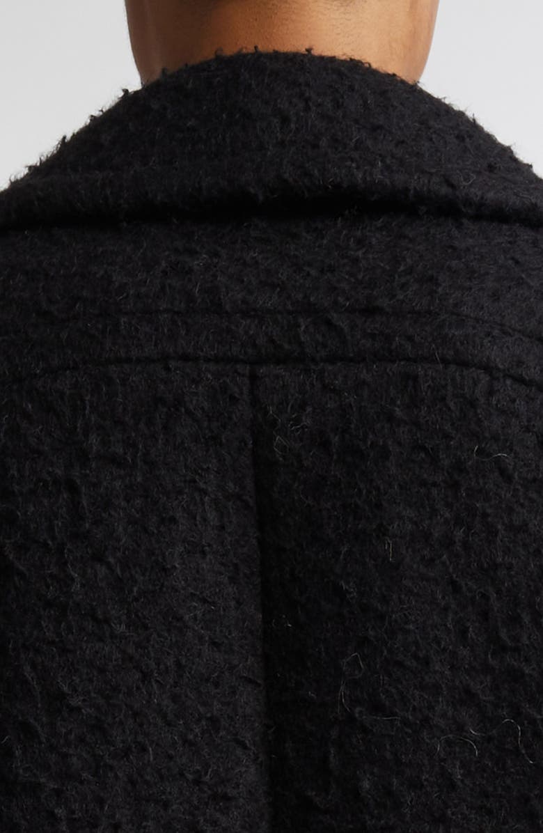 Maison Margiela Longline Bouclé Coat, Alternate, color, 