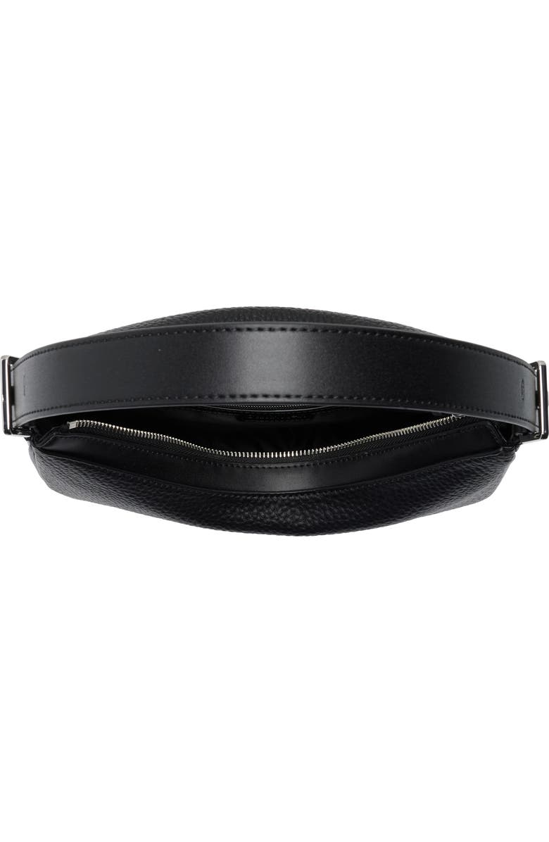 Calvin Klein Liliana Faux Leather Hobo, Alternate, color, Black/ Silver