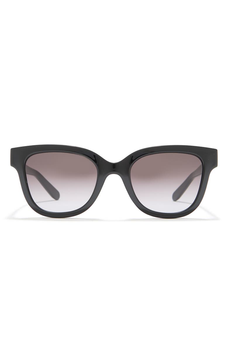 FERRAGAMO 52mm Rectangle Sunglasses, Main, color, 