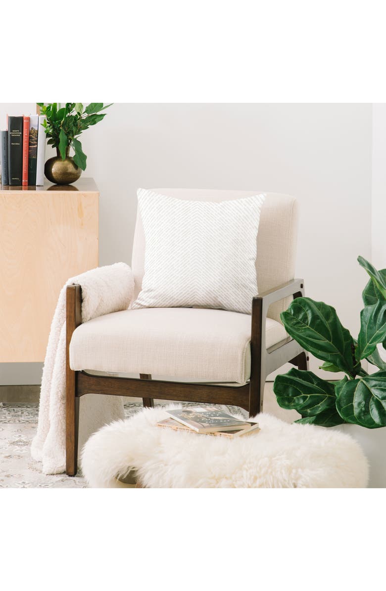 Deny Designs Iveta Roux Cream Throw Pillow, Alternate, color, Beige