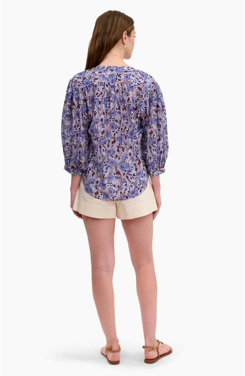 Rebecca Taylor Daphne Blouse, Alternate, color, Iris Multi