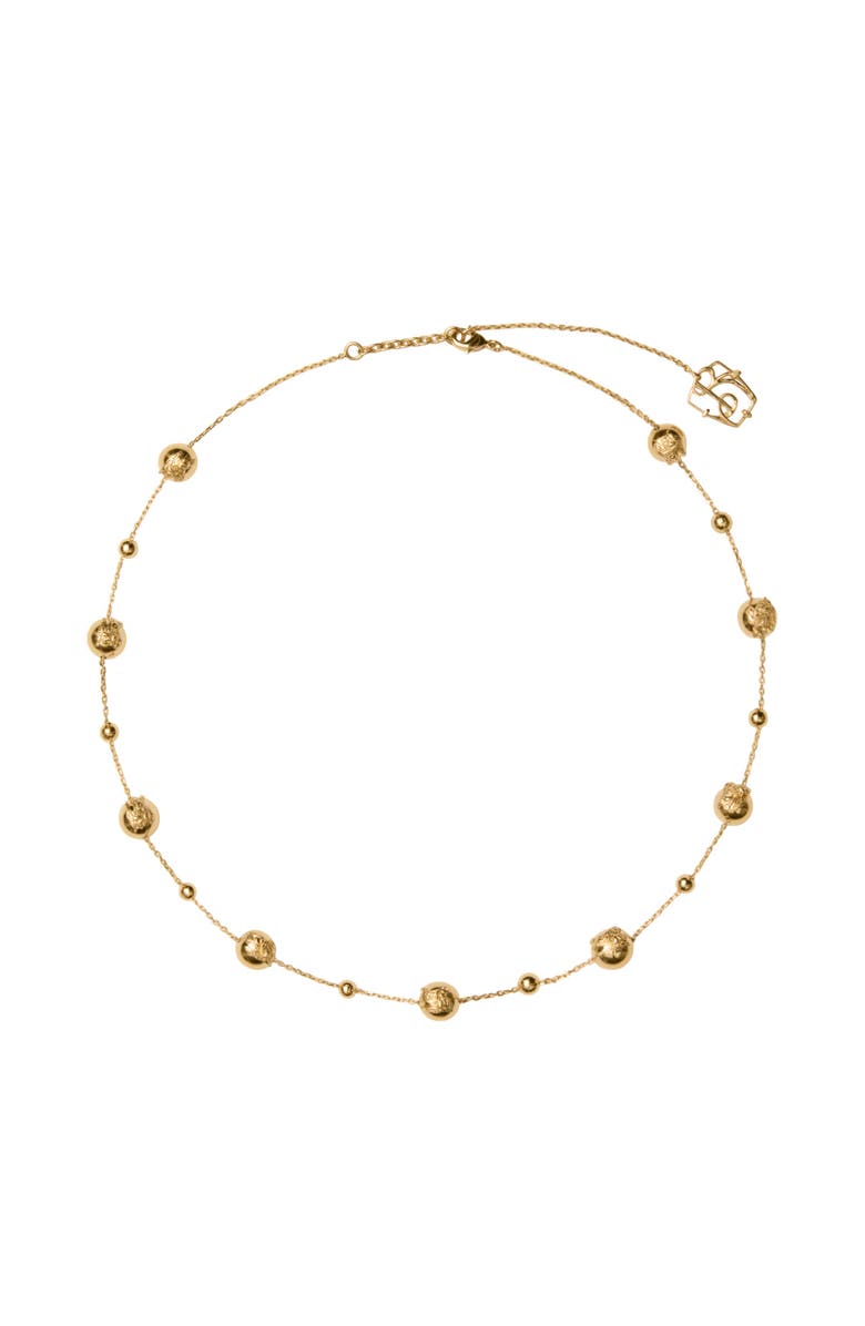 Burberry EKD Sphere Necklace, Main, color, Gold