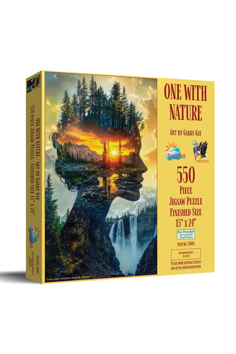 One with Nature 550 piece Jigsaw Puzzle for Adults, Main, color, Multicolor