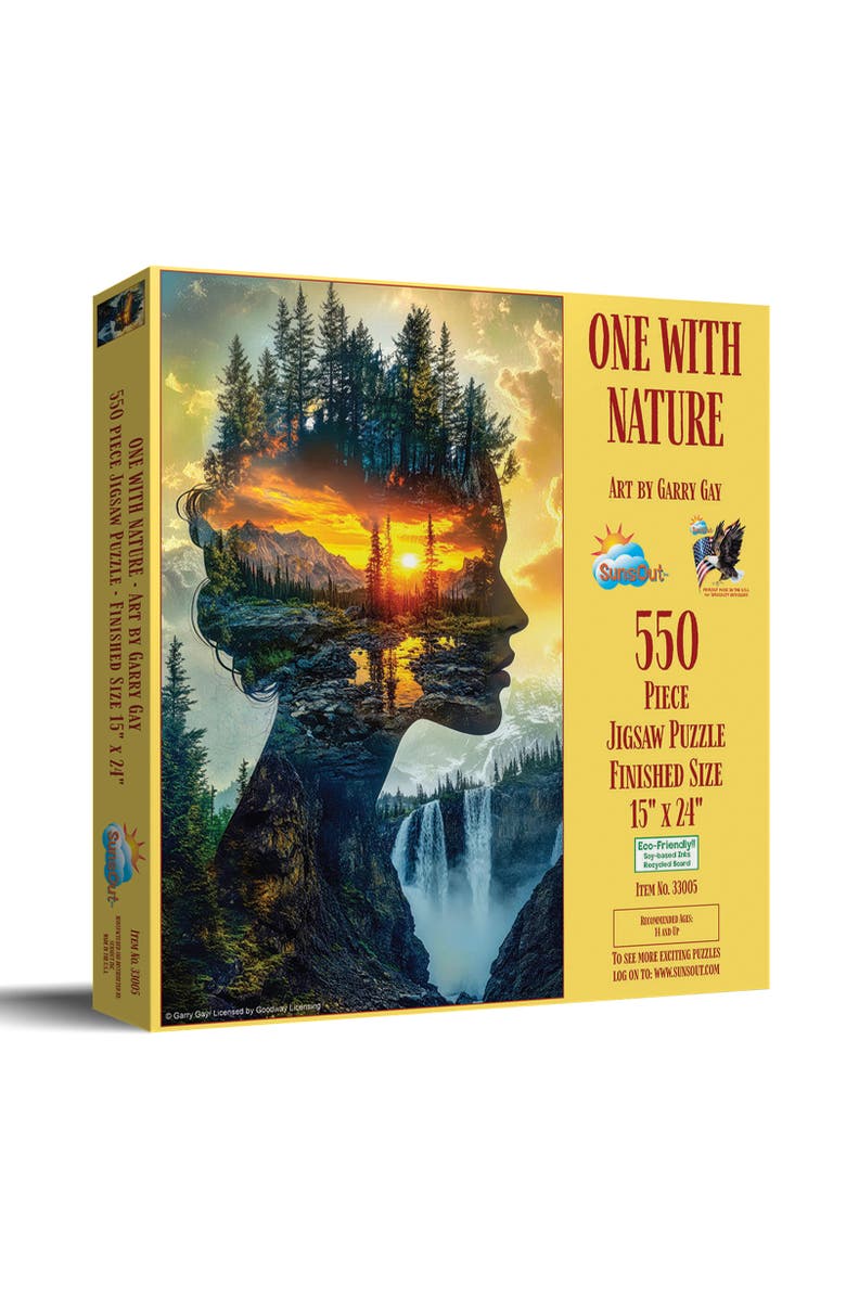 Sunsout One with Nature 550 piece Jigsaw Puzzle for Adults, Main, color, Multicolor