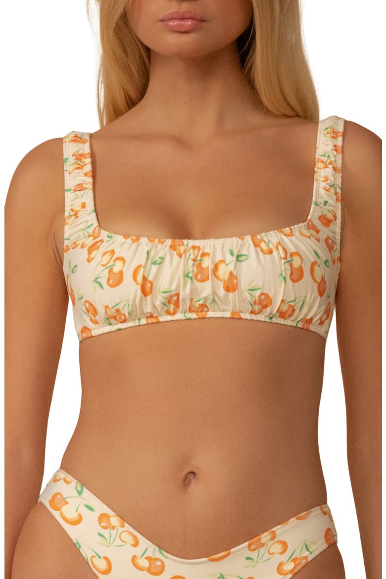 Cherry Sorbet Zoe Bikini Top, Main, color, CHERRY SHERBET