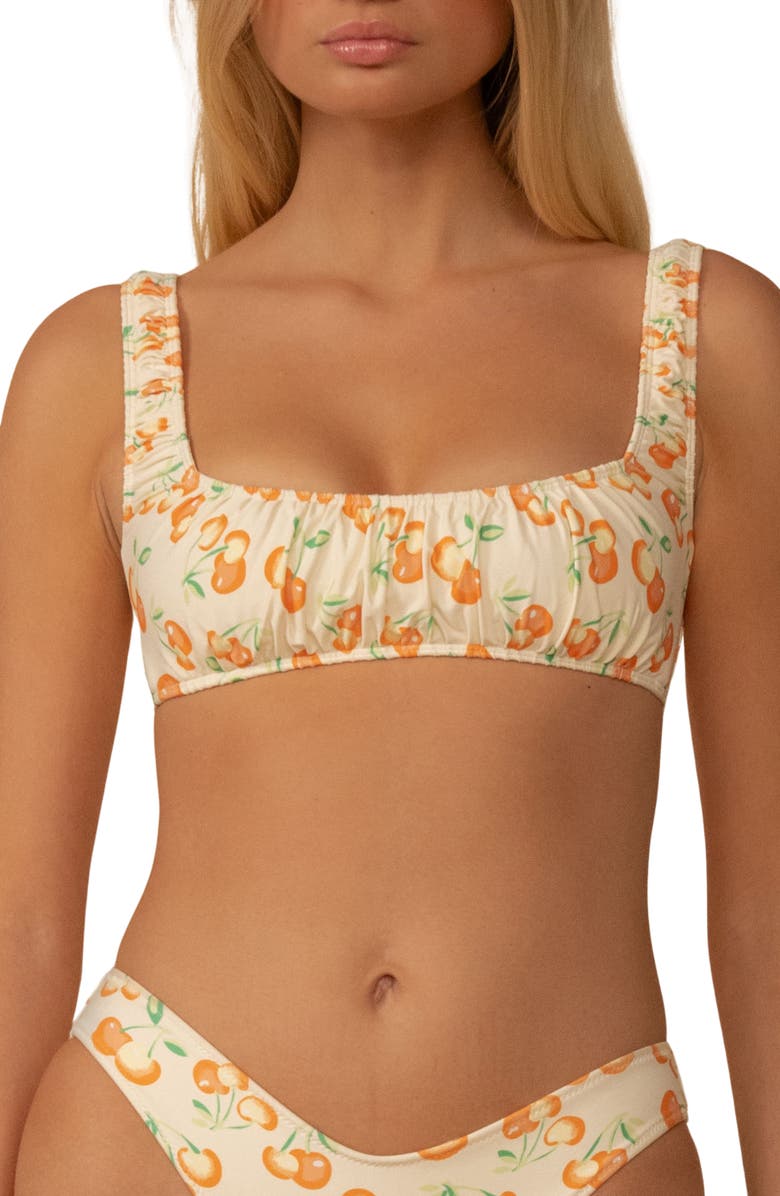 MONTCE Cherry Sorbet Zoe Bikini Top, Main, color, Cherry Sherbet