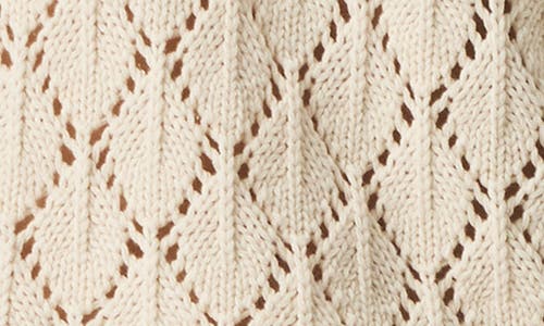 Splendid Keke Crochet Trim Pointelle Sweater