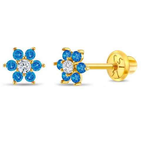 14k Flower Cluster Earrings