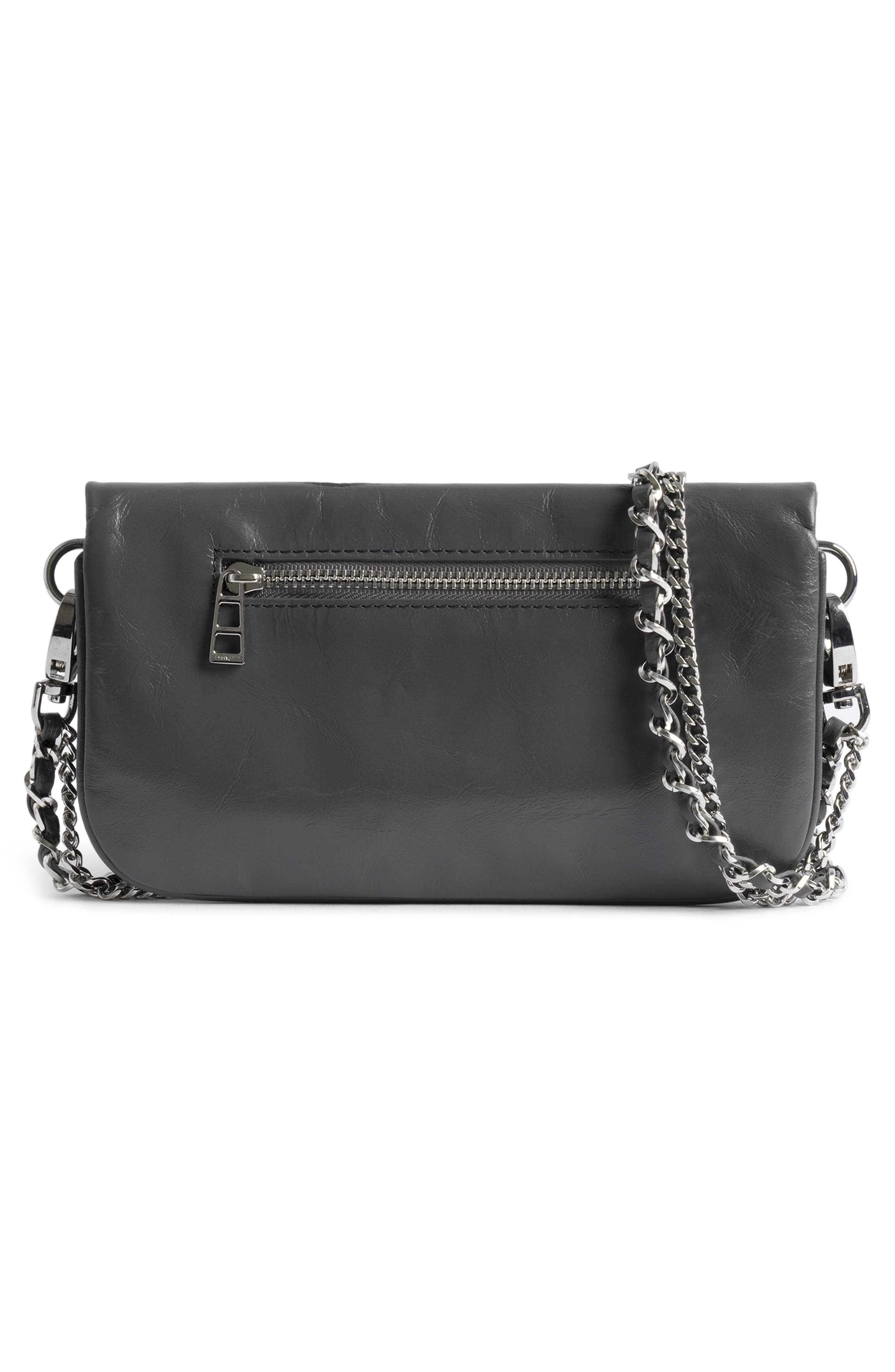 Zadig & Voltaire Nano Rock Humberto Clutch, Alternate, color, Road