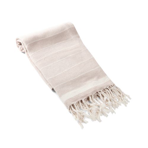 Olive And Linen Olive & Linen Lena Turkish Towel In Neutral