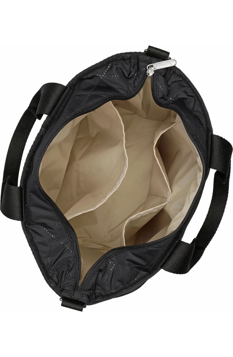 LeSportsac Bucket Tote Bag, Alternate, color, Black Cross Deboss