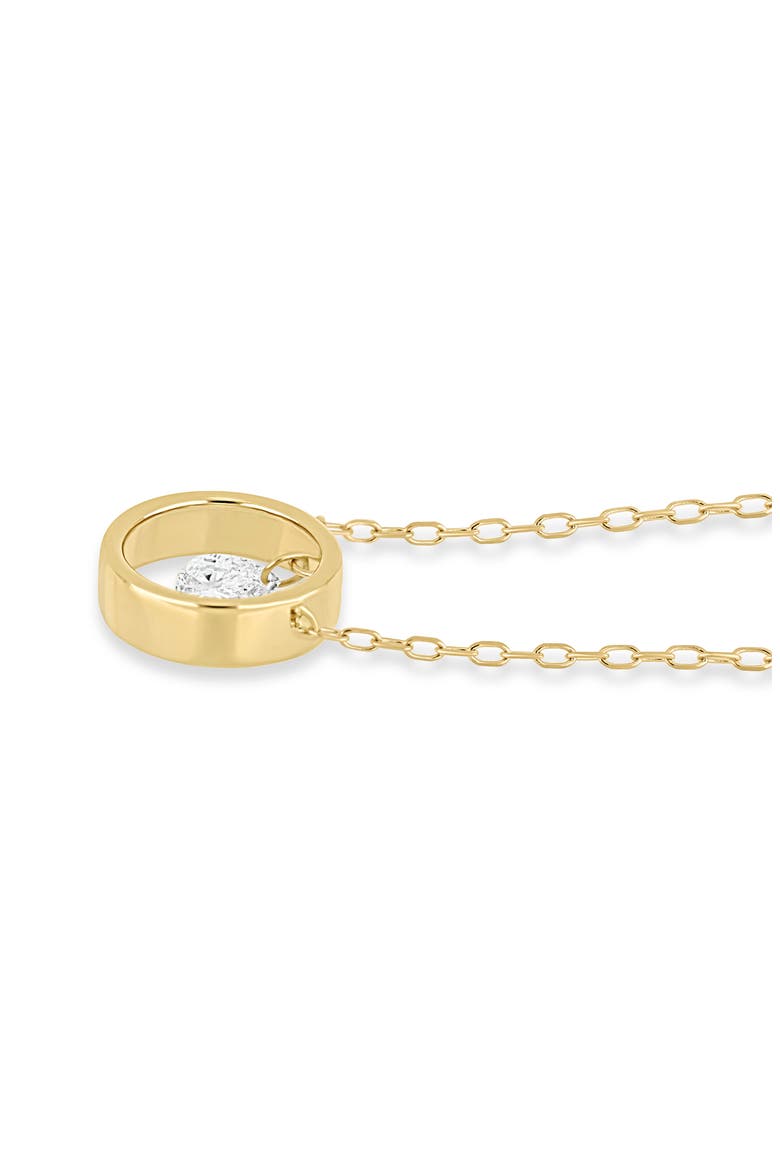 18K Gold Liora Natural Dancing Diamond Circle Pendant Necklace, Alternate, color, 18K YELLOW GOLD