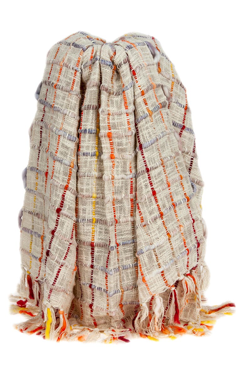 PARKLAND COLLECTION Adlily Transitional Multicolored Handloomed Cotton Throw - 52" x 67", Alternate, color, Multi