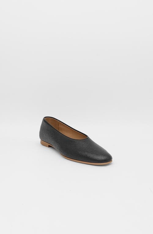 Stivali New York Essenza Leather Slip On Ballet Flat In Black
