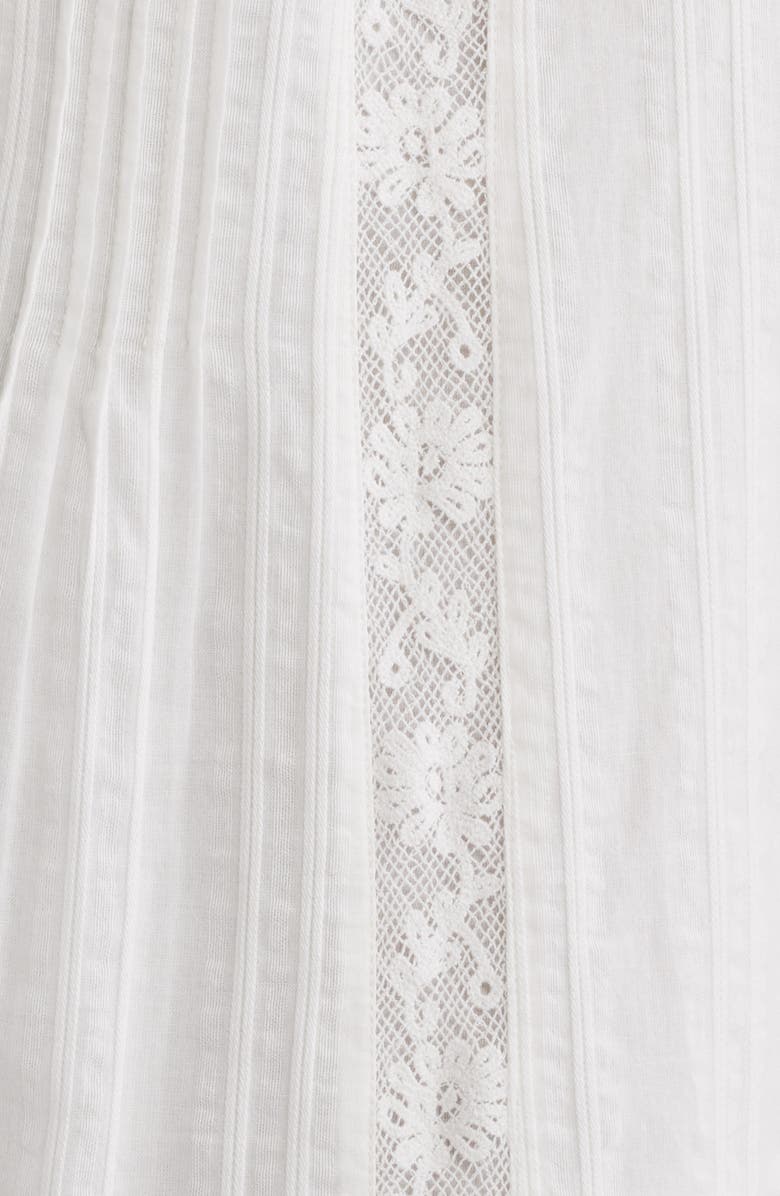 LoveShackFancy Kailette Sleeveless Maxi Dress, Alternate, color, Optic White