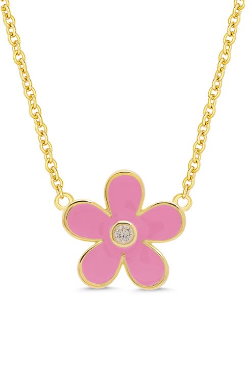 Kids' Floral Pendant Necklace