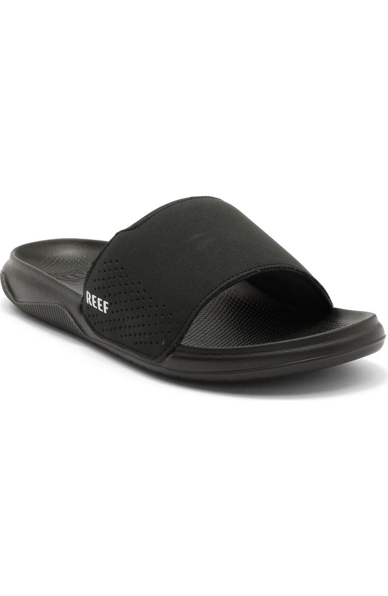 Reef Tailslide Slide Sandal, Main, color, Black