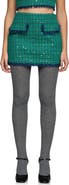 Endless Rose Premium Fringe Edge Sequin Tweed Miniskirt