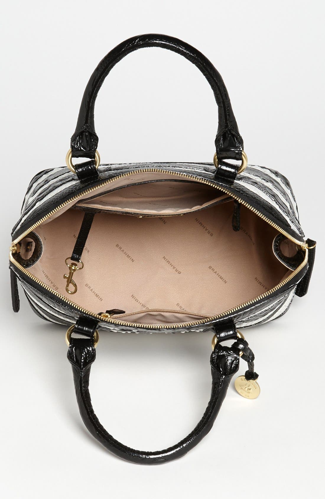 'Vineyard - Vivian' Dome Satchel, Alternate, color, BLACK VINEYARD