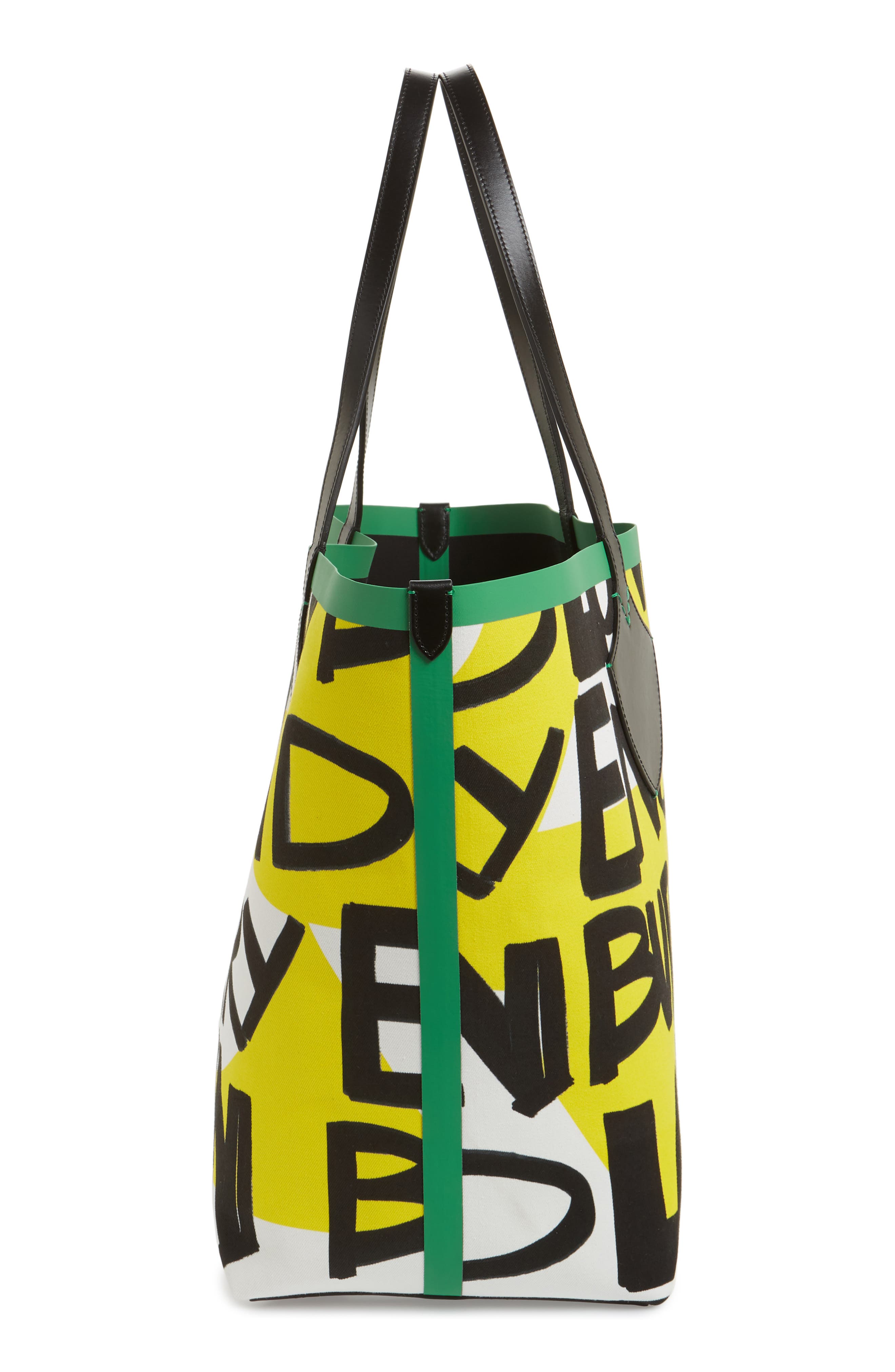 Burberry Giant Graffiti Print Reversible Tote, Alternate, color, 