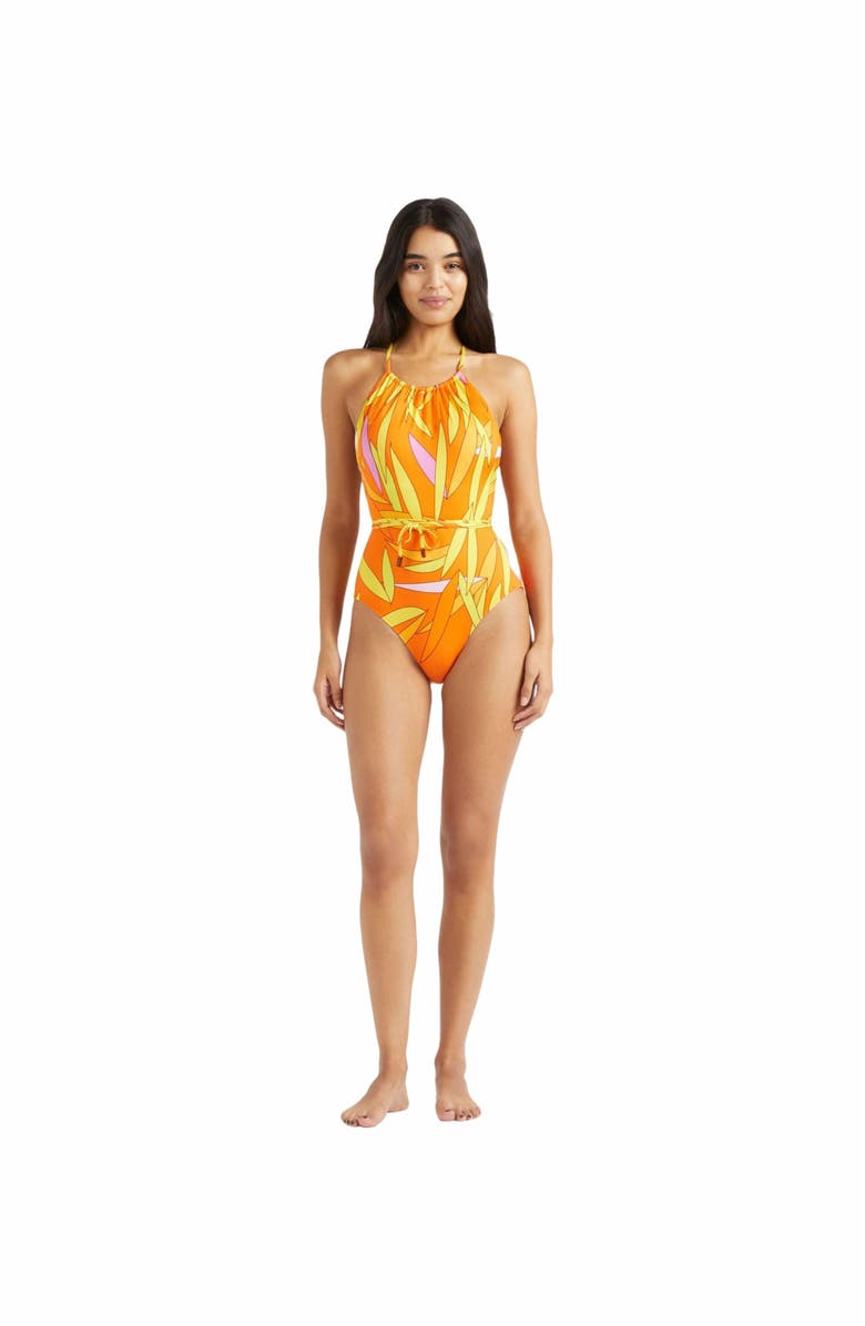Vilebrequin Women's Madrague Backless One-Piece Swimsuit, Main, color, Abricot