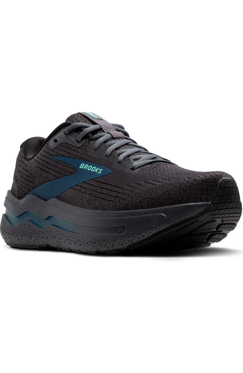 Brooks Ghost Max 2 Running Shoe, Main, color, Ebony/Cockatoo/Blue Sapphire