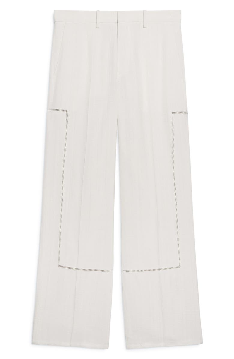 Helmut Lang Border Relaxed Fit Slub Viscose Carpenter Pants, Alternate, color, 