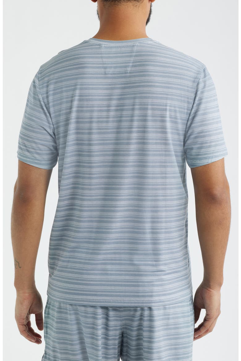 Stripe Modal Blend Pajama T-Shirt, Alternate, color, AIR FORCE BLUE STRIPE
