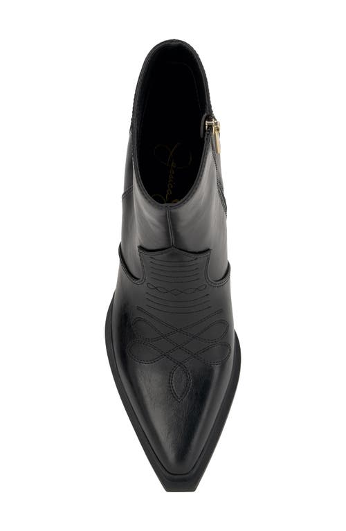 Jessica Simpson Helvona Pointed Toe Bootie In Black
