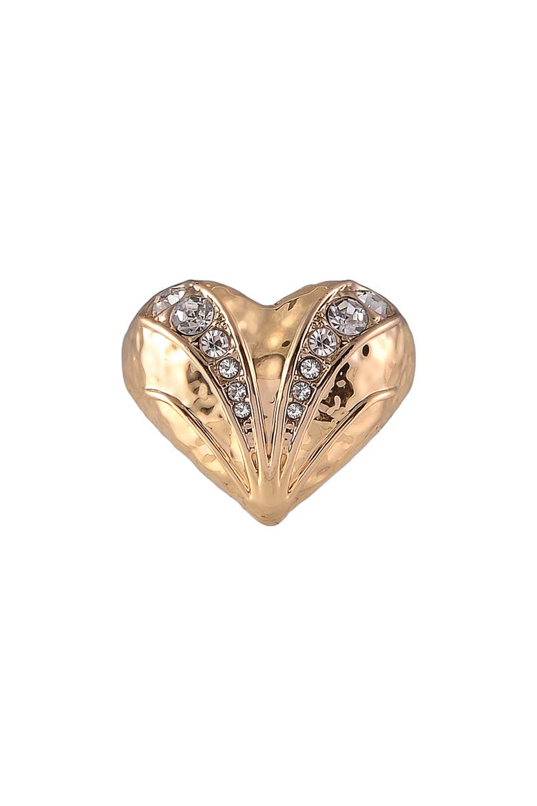 Heart Cocktail Ring, Alternate, color, GOLD