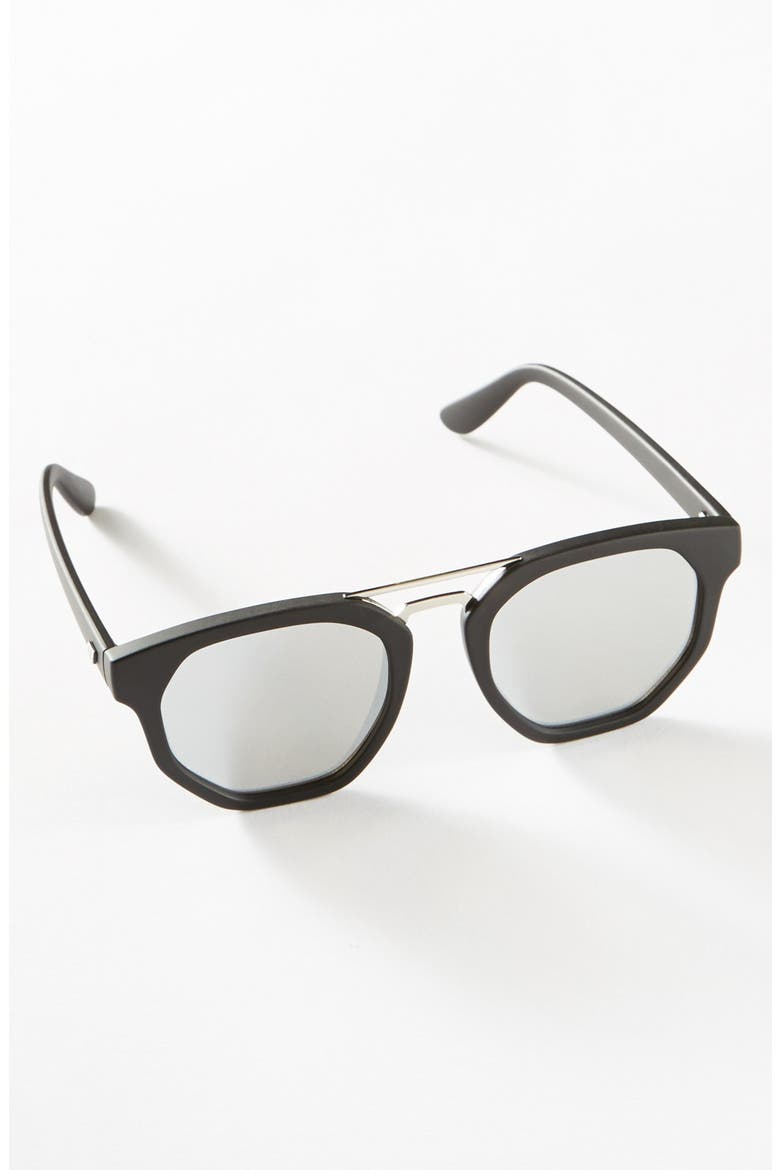 'Thunderdome' 52mm Polarized Sunglasses, Alternate, color, BLACK/ GOLD