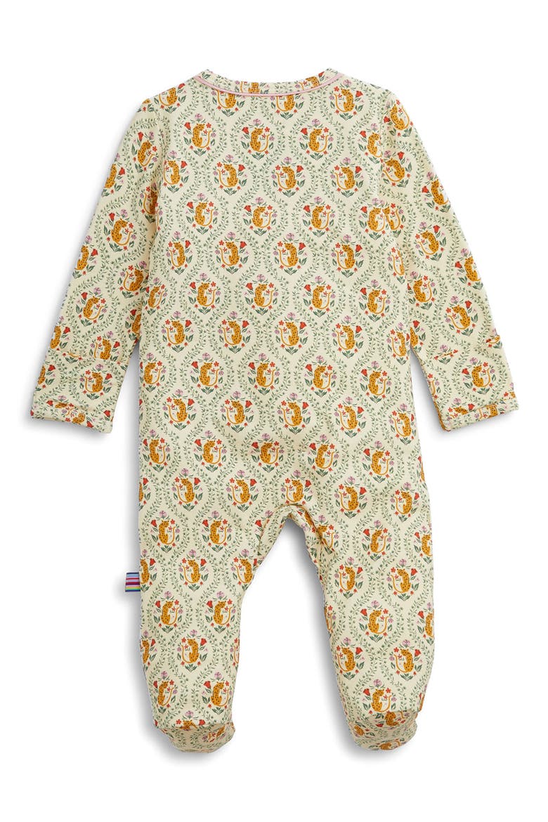 Kids' Fleur Sauvage Footie, Alternate, color, BEIGE