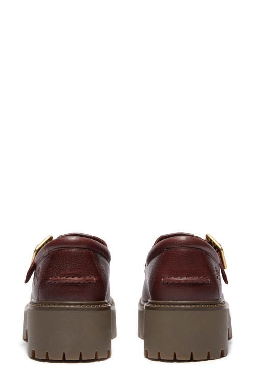 Timberland Stone Street Platform Buckle Loafer In Burgundy