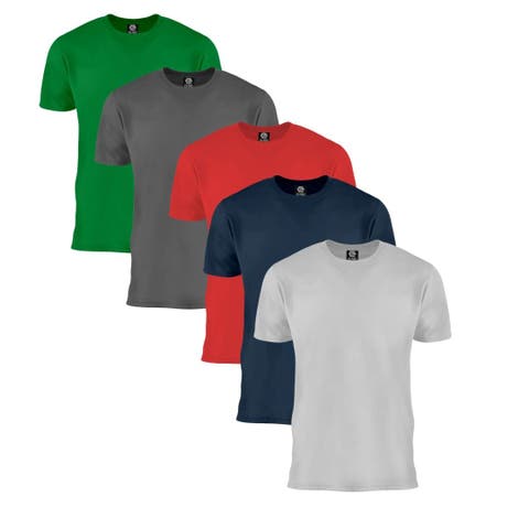 Men Tee Crew Neck Basic Training 5 Pack