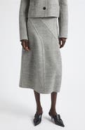 Proenza Schouler Gaelle Double Face Melange Midi Skirt