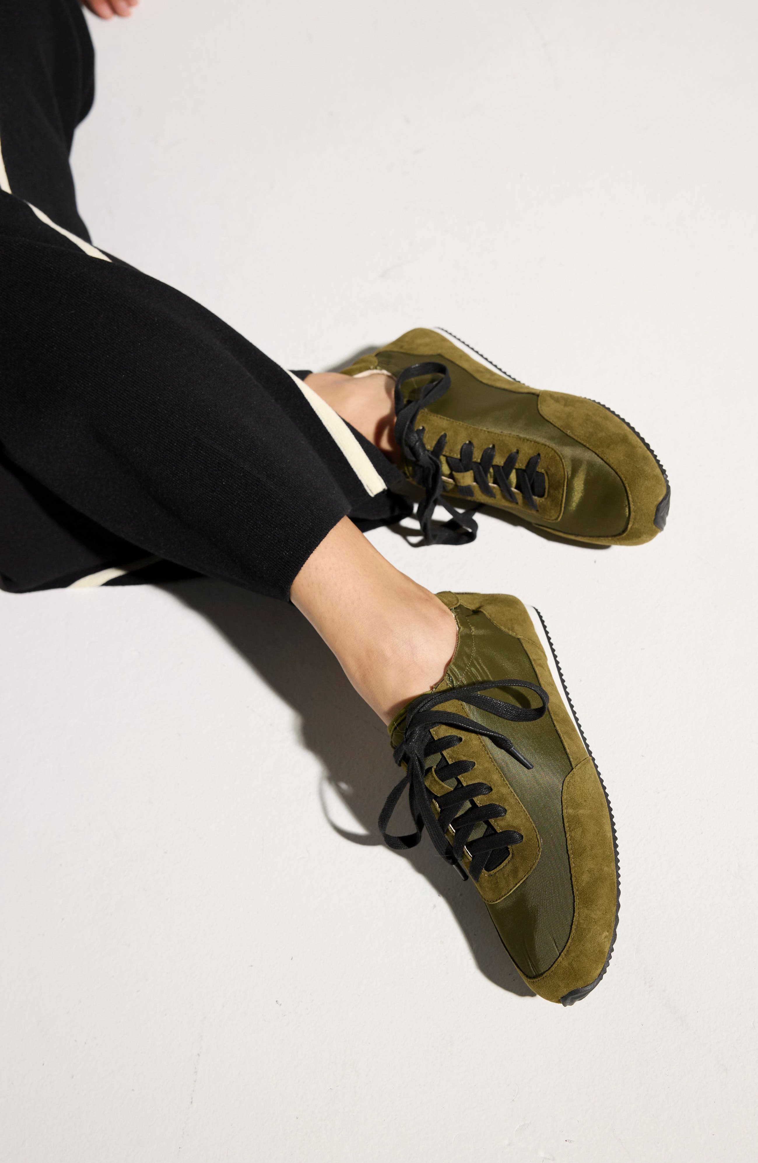 Metro Sneaker, Alternate, color, OLIVE