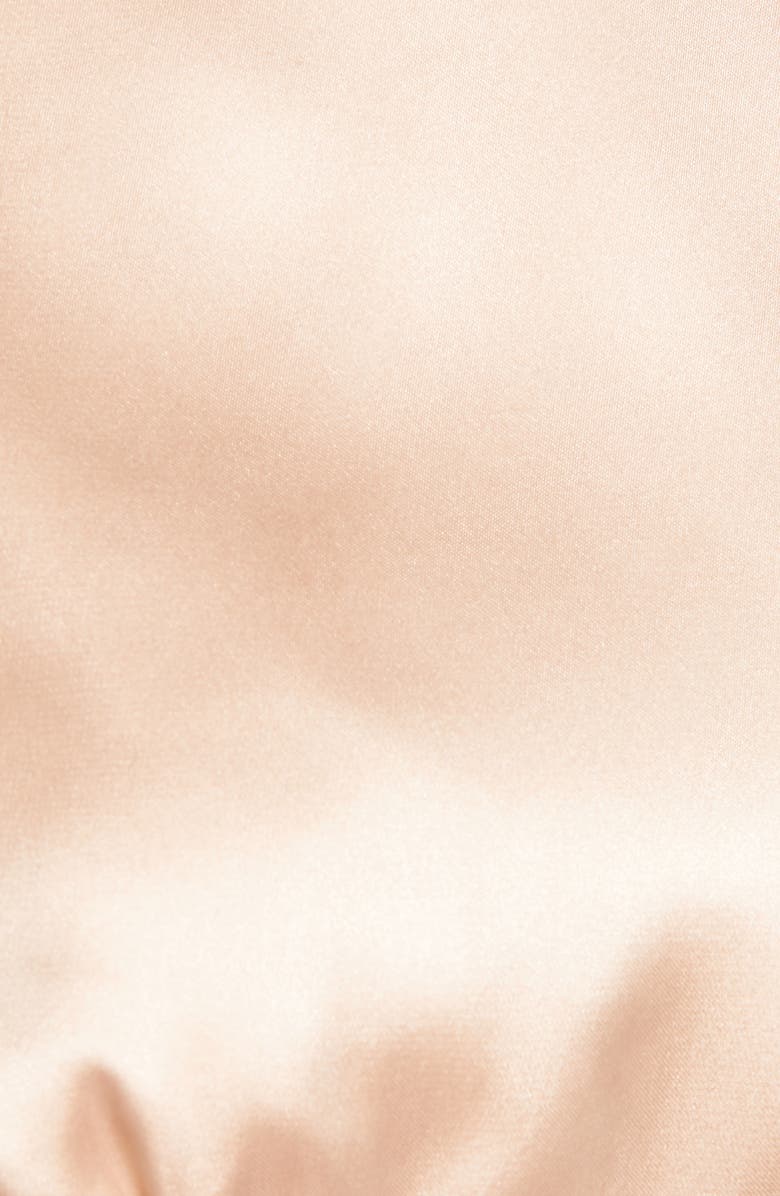 Endless Rose High Neck Open Back Satin Blouse, Alternate, color, 