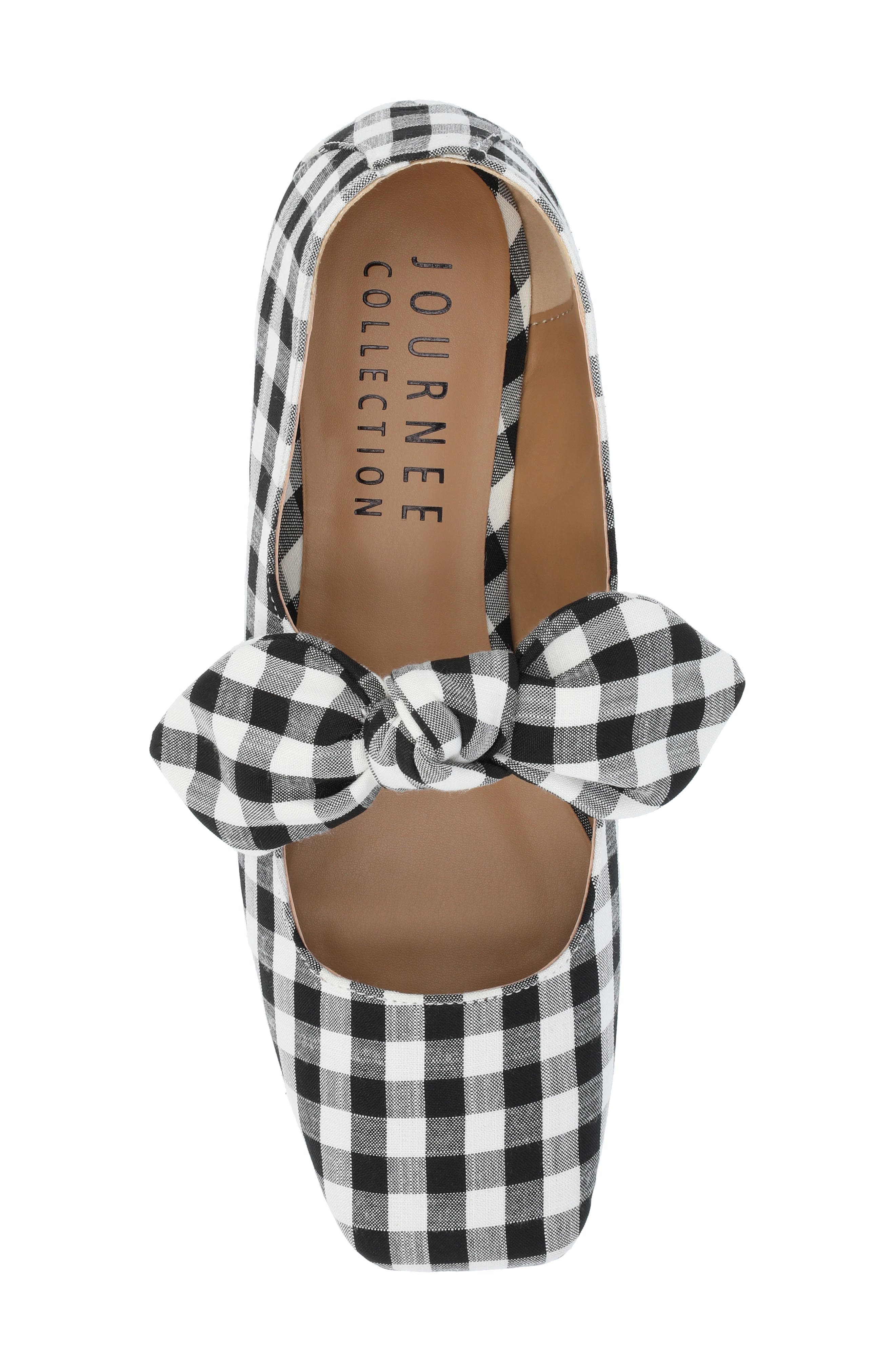 Seraline Ballet Flat, Alternate, color, PLAID/ BLACK