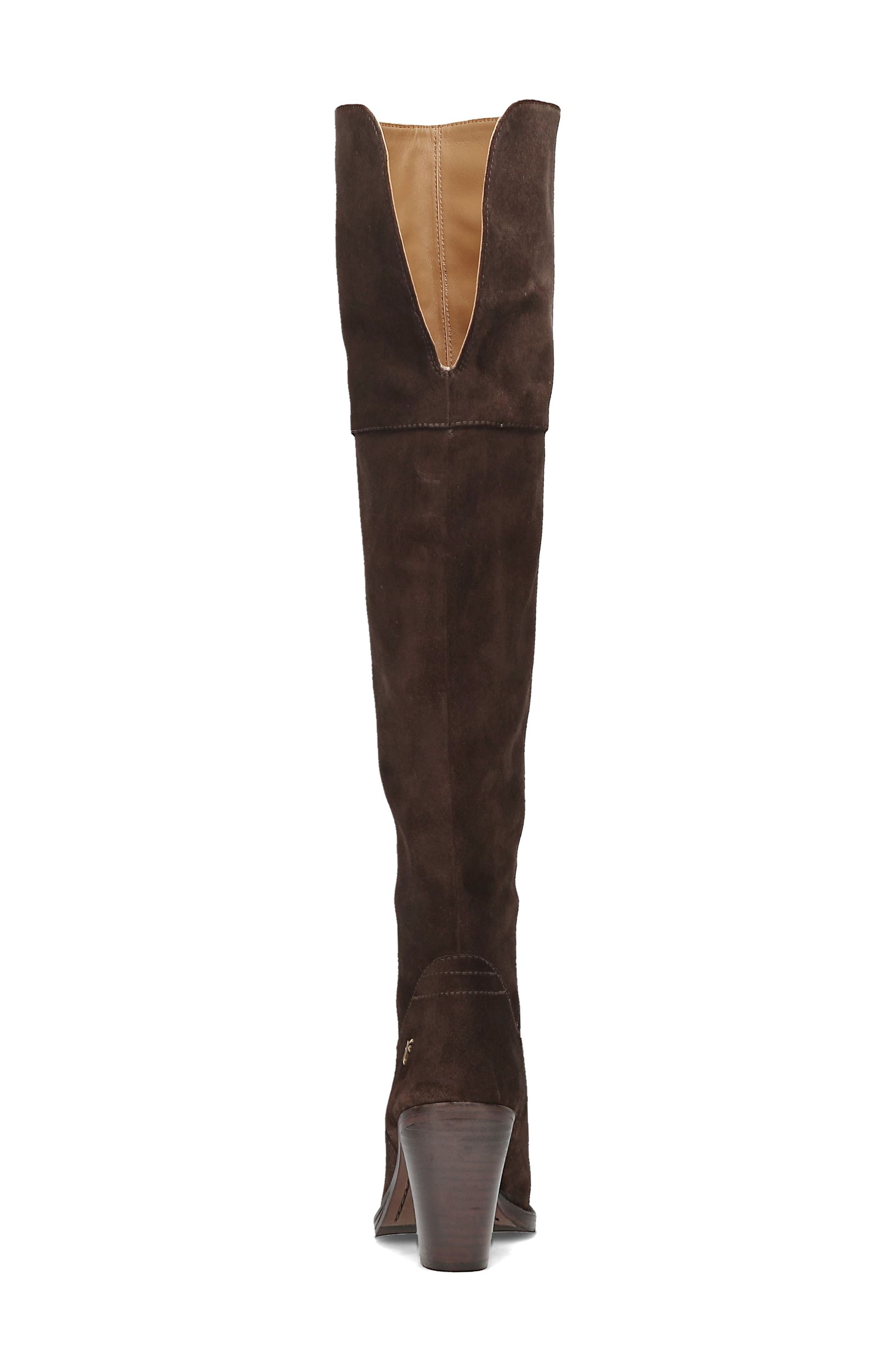 Frye Corinne Over the Knee Boot, Alternate, color, Dark Brown