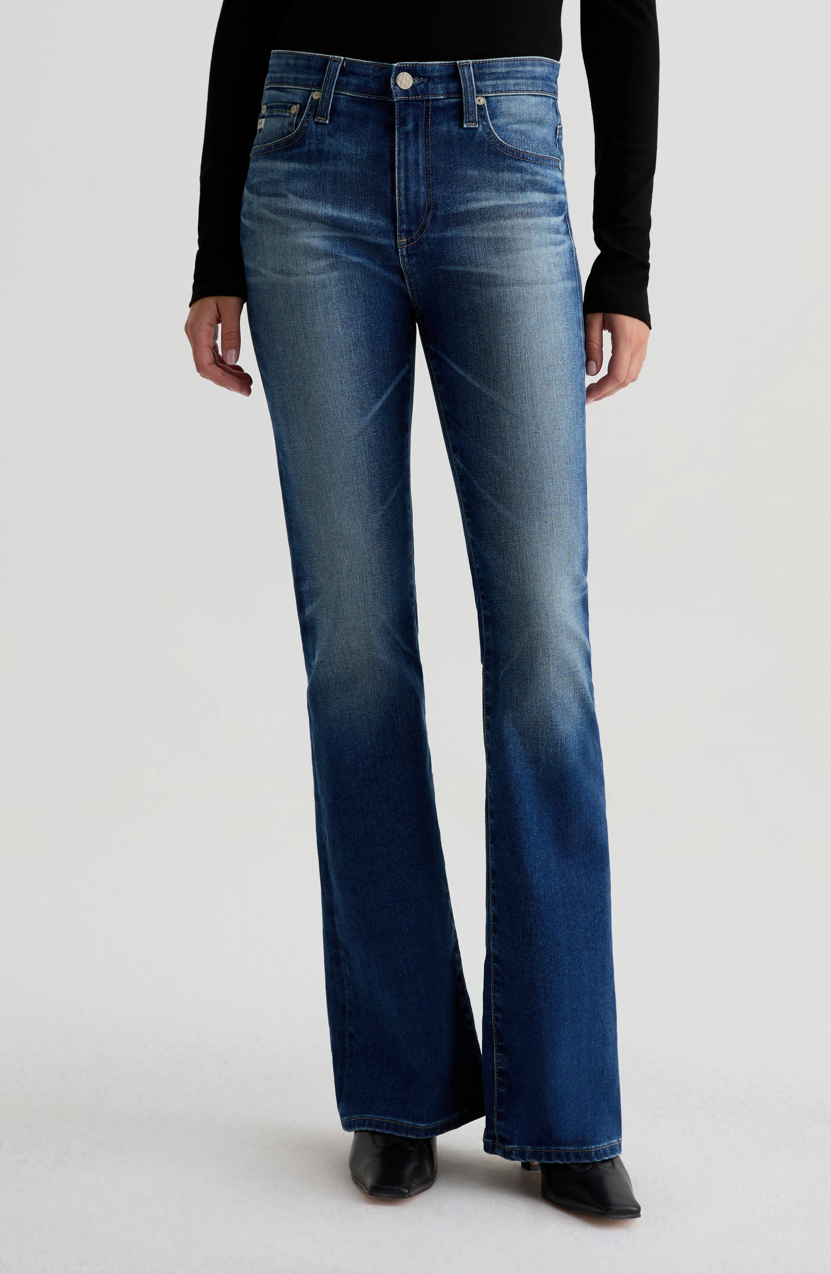 Farrah Mid Rise Bootcut Jeans