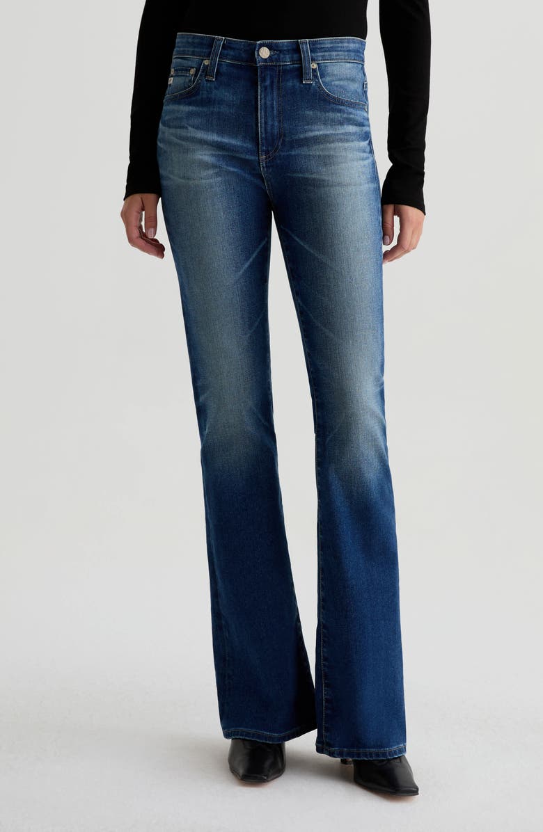 AG Farrah Mid Rise Bootcut Jeans, Main, color, 9 Years Enchantment